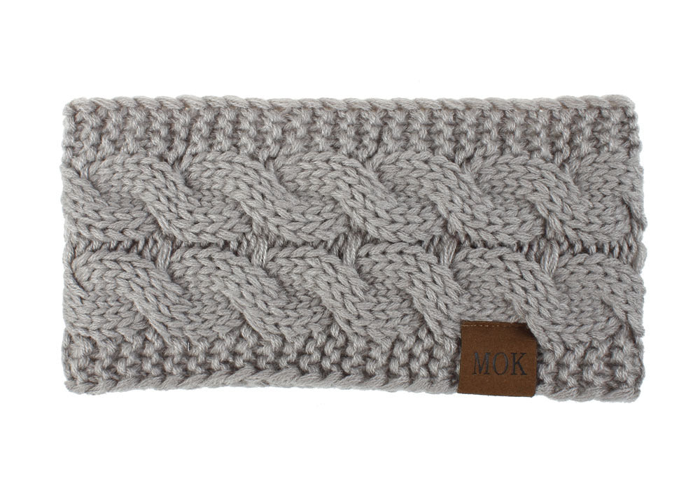 Wholesale Autumn and Winter Plush Acrylic Yarn Knitted Headbands